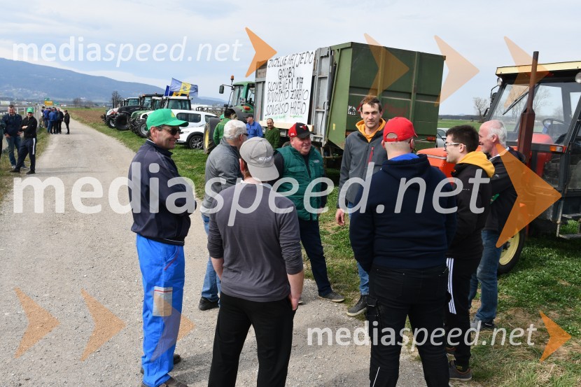 Protest kmetov v Mariboru