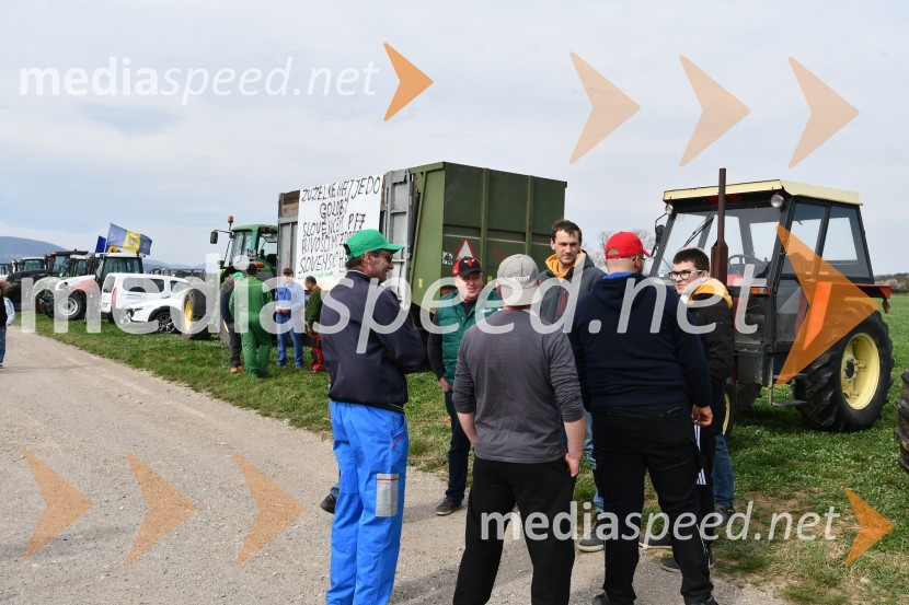 Protest kmetov v Mariboru