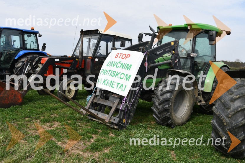 Protest kmetov v Mariboru