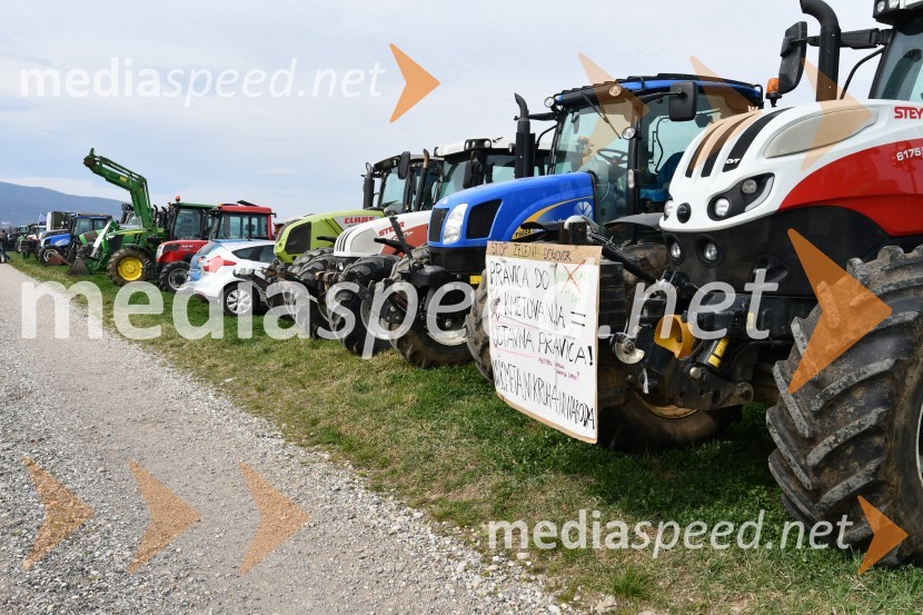 Protest kmetov v Mariboru