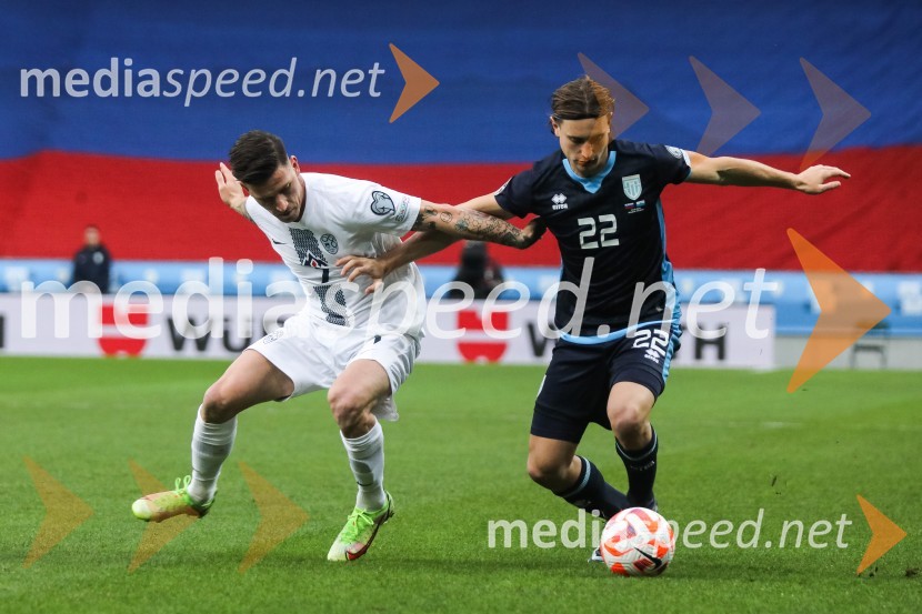  Benjamin Verbič, nogometaš, Slovenija;  Filippo Fabbri, nogometaš, San MarinoSlovenija - San Marino, kvalifikacije za evropsko prvenstvo 2024