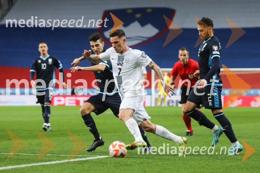  Benjamin Verbič, nogometaš, Slovenija;  Alessandro D' Addario, nogometaš, San MarinoSlovenija - San Marino, kvalifikacije za evropsko prvenstvo 2024