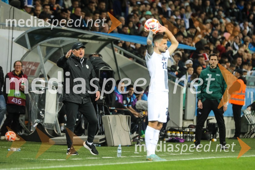  Matjaž Kek, selektor slovenske nogometne reprezentance;  Petar Stojanović, nogometaš, SlovenijaSlovenija - San Marino, kvalifikacije za evropsko prvenstvo 2024