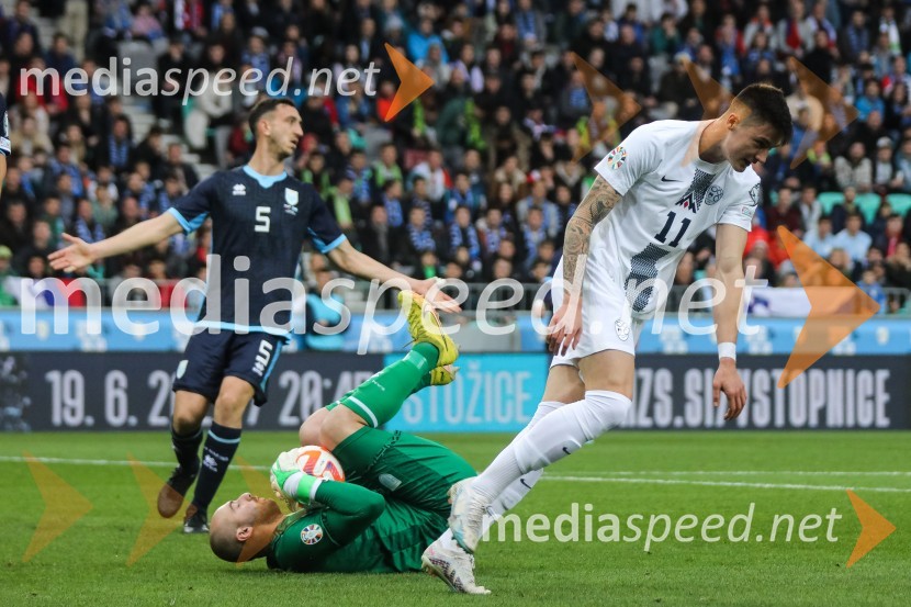  Michele Cevoli, nogometaš, San marino;  Elia Benedettini, vratar, San Marino;  Benjamin Šeško, nogometaš, SlovenijaSlovenija - San Marino, kvalifikacije za evropsko prvenstvo 2024