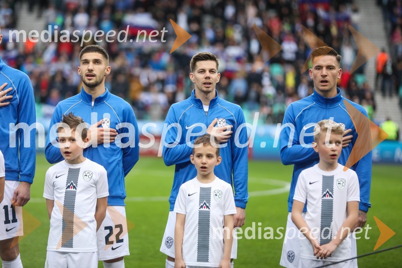  Adam Gnezda Čerin, nogometaš, Slovenija;  Miha Zajc, nogometaš, Slovenija;  Benjamin Verbič, nogometaš, SlovenijaSlovenija - San Marino, kvalifikacije za evropsko prvenstvo 2024