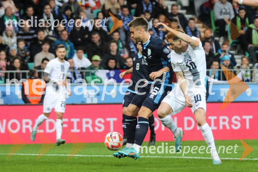  Alessandro Tosi, nogometaš, San Marino;  Miha Zajc, nogometaš, Fenerbahče SKSlovenija - San Marino, kvalifikacije za evropsko prvenstvo 2024