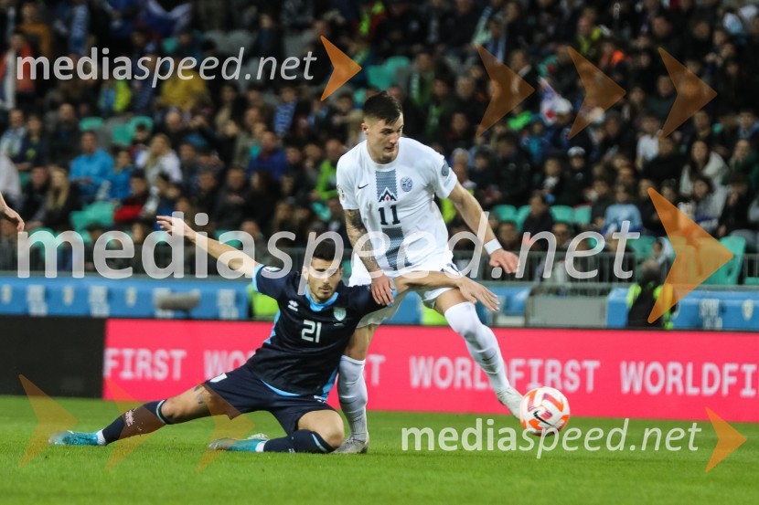  Lorenzo Lunadei, nogometaš, San Marino;  Benjamin Šeško, nogometašSlovenija - San Marino, kvalifikacije za evropsko prvenstvo 2024