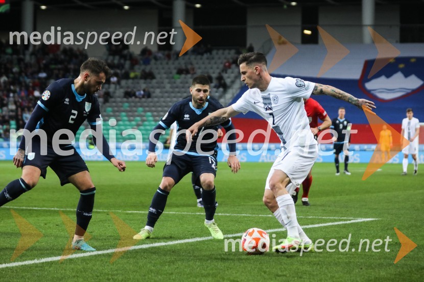  Alessandro D' Addario, nogometaš, San Marino;  Alessandro Golinucci, nogometaš, San Marino;  Benjamin Verbič, nogometaš, SlovenijaSlovenija - San Marino, kvalifikacije za evropsko prvenstvo 2024