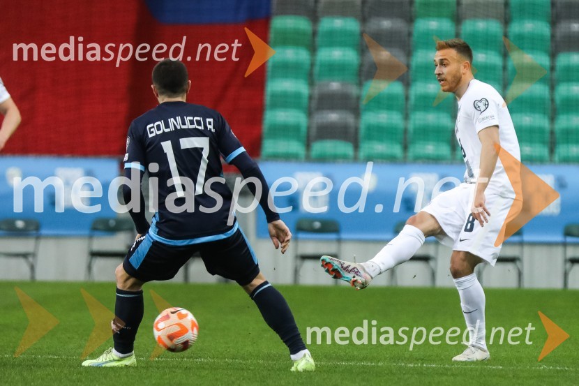  Alessandro Golinucci, nogometaš, San Marino;  Sandi Lovrić, nogometaš, SlovenijaSlovenija - San Marino, kvalifikacije za evropsko prvenstvo 2024