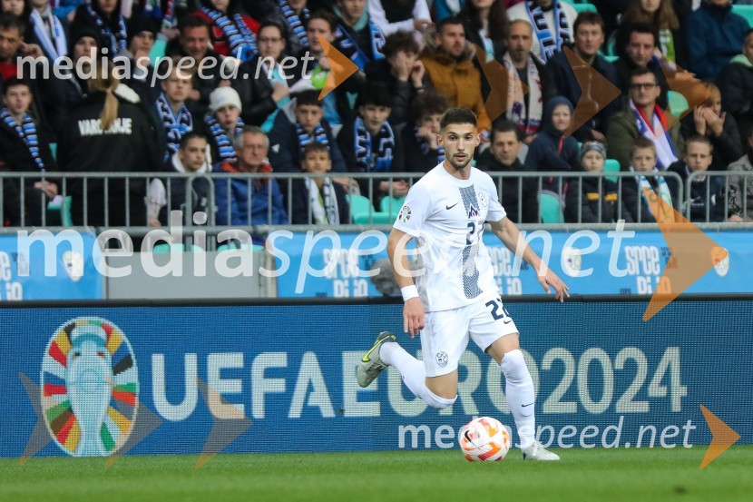  Adam Gnezda Čerin, nogometaš, SlovenijaSlovenija - San Marino, kvalifikacije za evropsko prvenstvo 2024