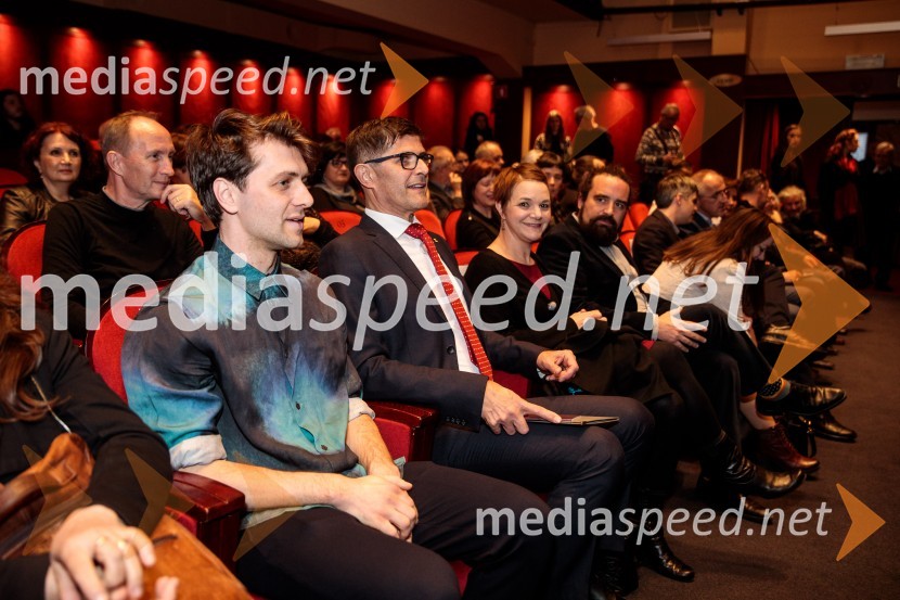  Rok Bozovičar, Selektor 53. Tedna slovenske drama;  Matjaž Rakovec, župan Mestne občine Kranj;  ... ;   Jure Novak, režiser, direktor, Prešernovo gledališče Kranj53. Teden slovenske drame, otvoritev