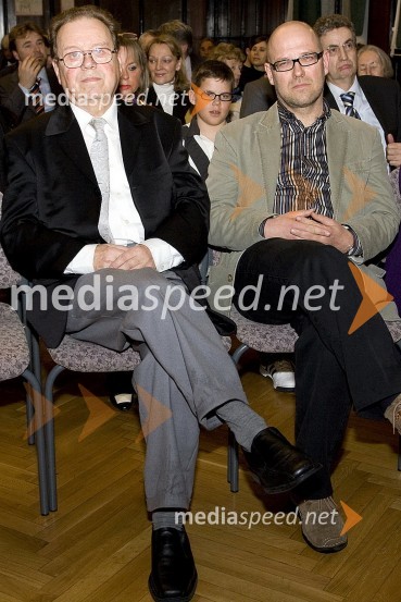 Peter Bedjanič, publicist in nagrajenec Sklada Josipa Jurčiča za leto 2008 in Bernard Nežmah, novinar in nagrajenec Sklada Josipa Jurčiča za leto 2008Podelitev nagrad sklada Josipa Jurčiča