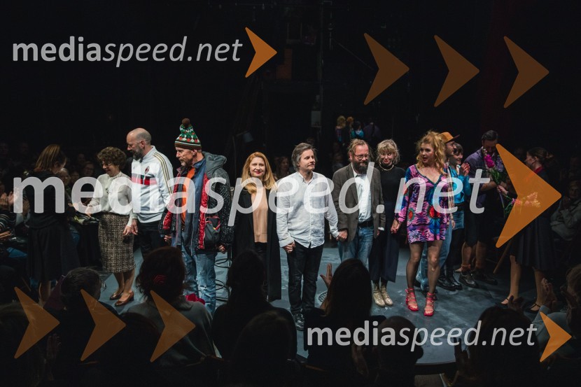  Vesna  Slapar, igralka;  Miha Nemec, igralec, režiser, vodja Snovalnega gledališča Sakerdon Mihajlovič;  Borut  Veselko, igralec;  Vesna Pernarčič, igralka;  Aljoša Ternovšek, igralec;  Sebastijan  Horvat, režiser;  ... ;  Darja Reichman, igralka53. Teden slovenske drame, otvoritev