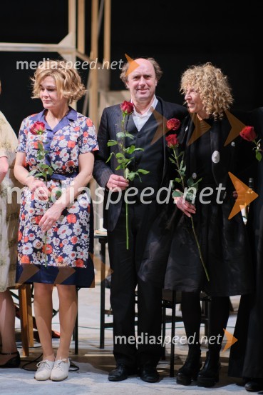  Pia Zemljič, igralka;  Janez Škof, igralec;  Tanja Zgonc, koreografinja in plesalkaMrakijada, premiera drame v SNG Ljubljana