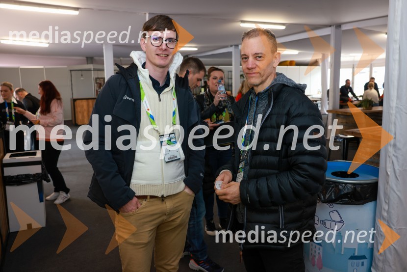  Anže Ančimer, MMC;  Žiga Klančar, glasbeni urednik, Val 202RTV Slovenija, srečanje s partnerji v Planici