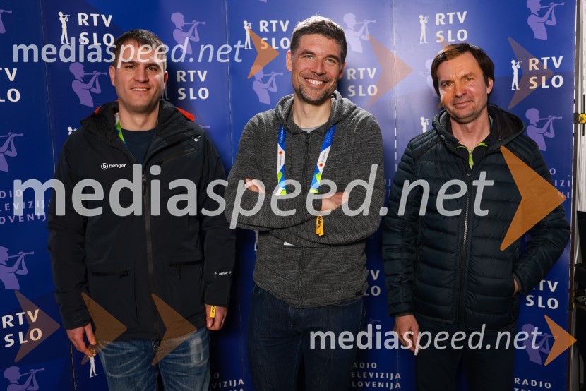  Andrej Grah Whatmough, v. d. generalnega direktorja RTV Slovenija; dr. Peter Gregorčič,  predsednik Programskega sveta, RTV Slovenija;  Uroš Urbanija, v. d. direktorja Televizije Slovenija RTV Slovenija, srečanje s partnerji v PlaniciRTV Slovenija, srečanje s partnerji v Planici