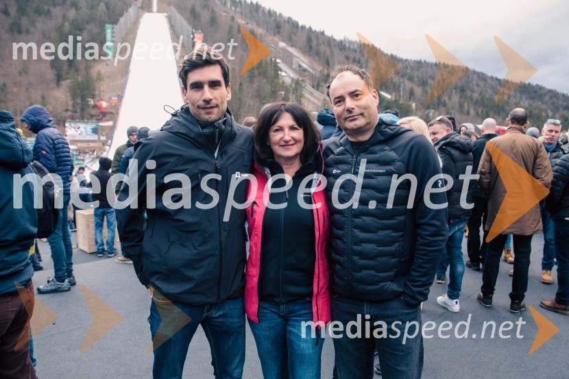  Andrej Petek, CFA, član uprave Triglav Skladi;  Marica Makoter, članica Uprave, delavska direktorica, Zavarovalnica Triglav;  Andrej  Slapar, predsednik uprave Zavarovalnica Triglav d.d.Planica 2023, petek