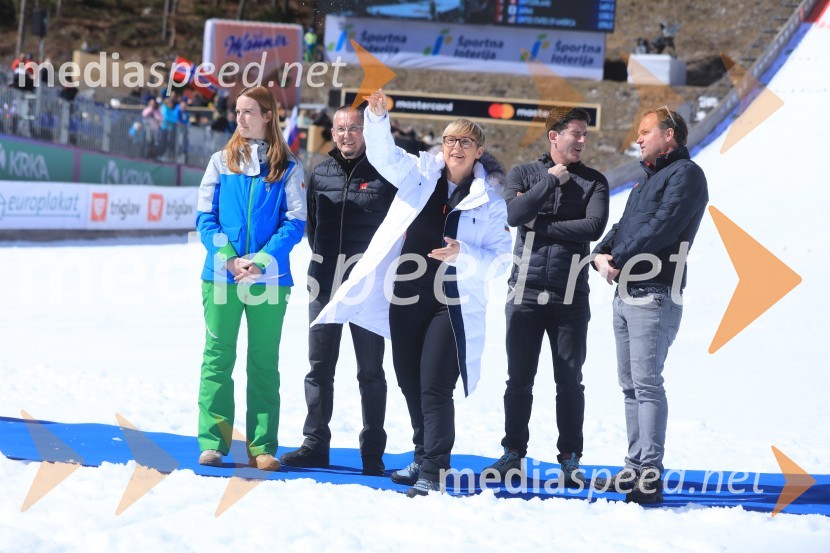  ... ;  ... ; dr. Nataša Pirc Musar, predsednica Republike Slovenije;  Tadej Čaroli, član uprave, Zavarovanica Triglav;  ... Planica 2023, sobota