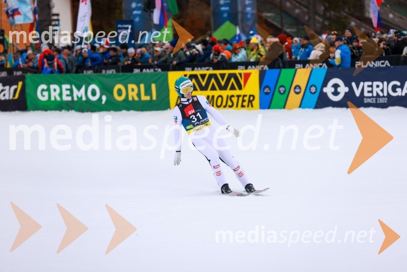  Michael  Hayböeck, smučarski skakalec (Avstrija)Planica 2023, sobota