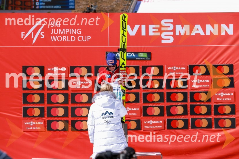 dr. Nataša Pirc Musar, predsednica Republike Slovenije;  Stefan Kraft, smučarski skakalec (Avstrija)Planica 2023, sobota