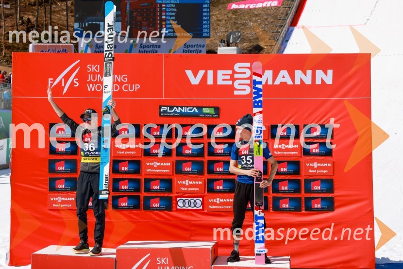  Anže Lanišek, smučarski skakalec;  Piotr Żyła, smučarski skakalec (Poljska)Planica 2023, sobota