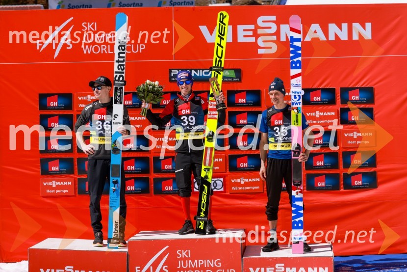  Anže Lanišek, smučarski skakalec;  Stefan Kraft, smučarski skakalec (Avstrija);  Piotr Żyła, smučarski skakalec (Poljska)Planica 2023, sobota