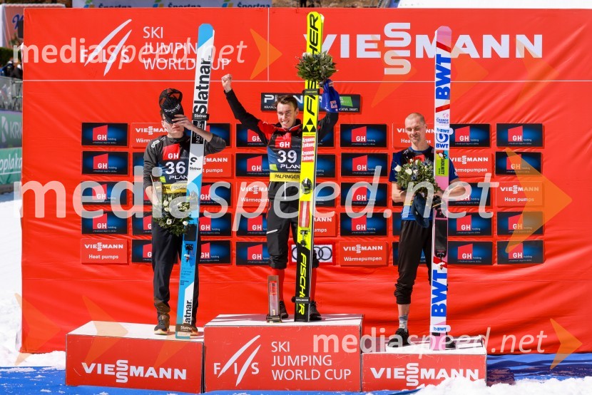  Anže Lanišek, smučarski skakalec;  Stefan Kraft, smučarski skakalec (Avstrija);  Piotr Żyła, smučarski skakalec (Poljska)Planica 2023, sobota