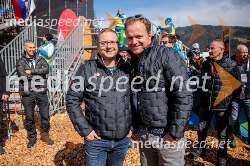  Aleš Petejan, vodja marketinga, Mastercard;  Peter Bakenecker, predsednik centrala Evropa, MastercardPlanica 2023, sobota