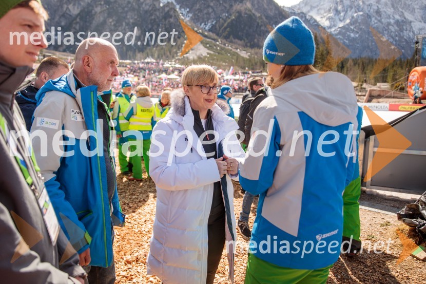 dr. Nataša Pirc Musar, predsednica Republike Slovenije;  ... Planica 2023, sobota