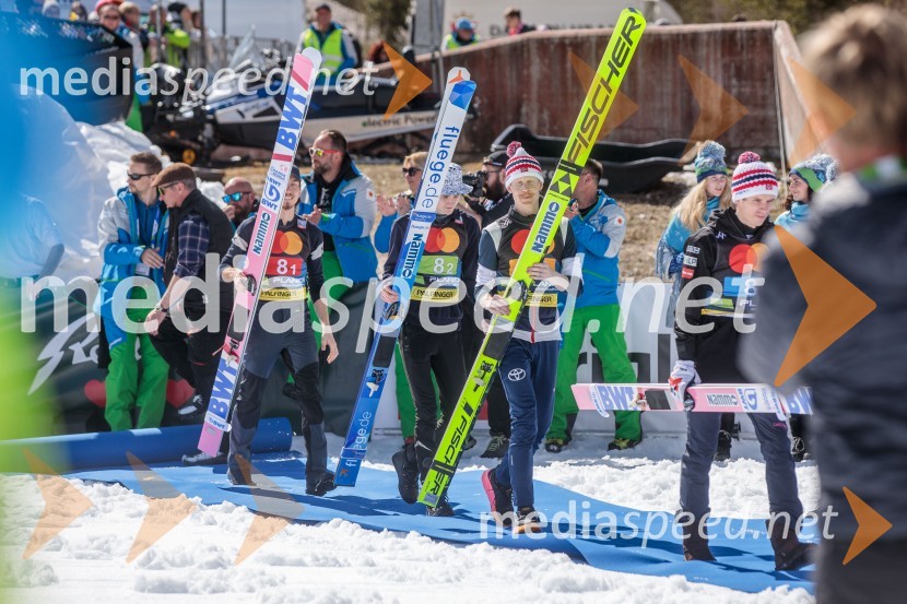  Johann Andre Forfang, smučarski skakalec;  Bendik Heggli, smučarski skakalec (Norveška);  Robert  Johansson, smučarski skakalec (Norveška);  Halvor Egner Granerud, smučarski skakalec (Norveška)Planica 2023, sobota
