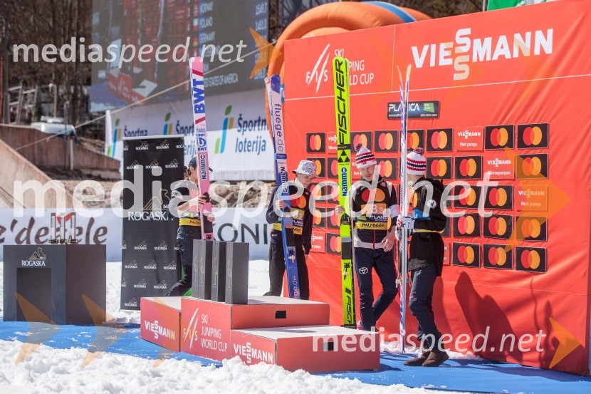  Johann Andre Forfang, smučarski skakalec;  Bendik Heggli, smučarski skakalec (Norveška);  Robert  Johansson, smučarski skakalec (Norveška);  Halvor Egner Granerud, smučarski skakalec (Norveška)Planica 2023, sobota