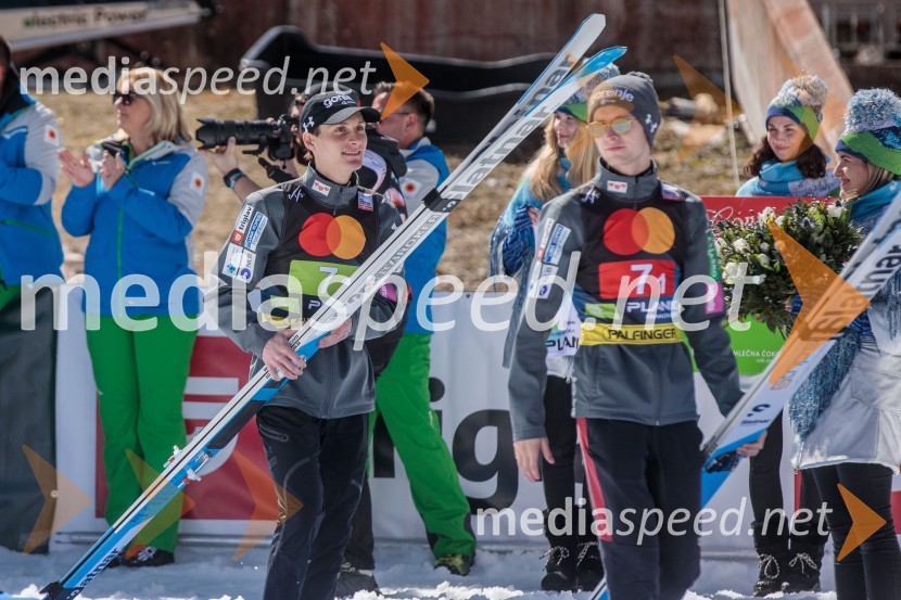  Domen Prevc, smučarski skakalec;  Lovro Kos, smučarski skakalecPlanica 2023, sobota