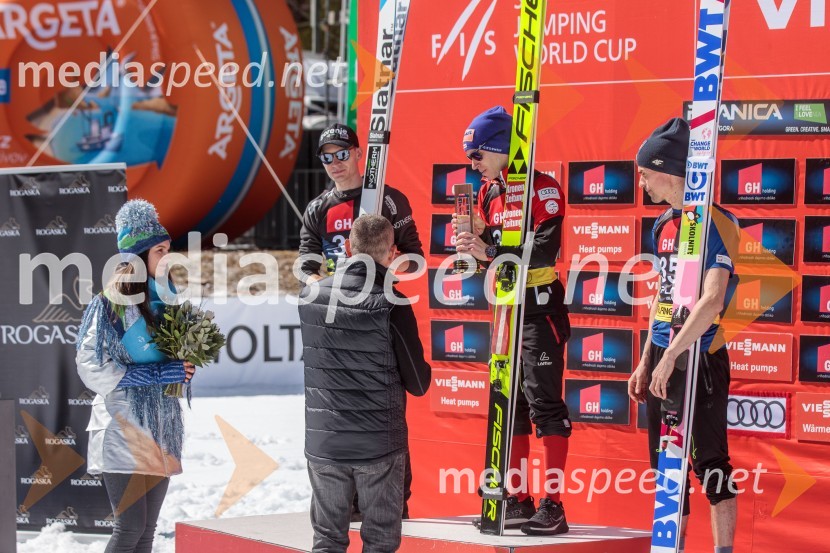  ... ;  ... ;  Anže Lanišek, smučarski skakalec;  Stefan Kraft, smučarski skakalec (Avstrija);  Piotr Żyła, smučarski skakalec (Poljska)Planica 2023, sobota