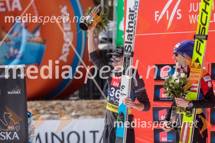  Anže Lanišek, smučarski skakalec;  Stefan Kraft, smučarski skakalec (Avstrija)Planica 2023, sobota