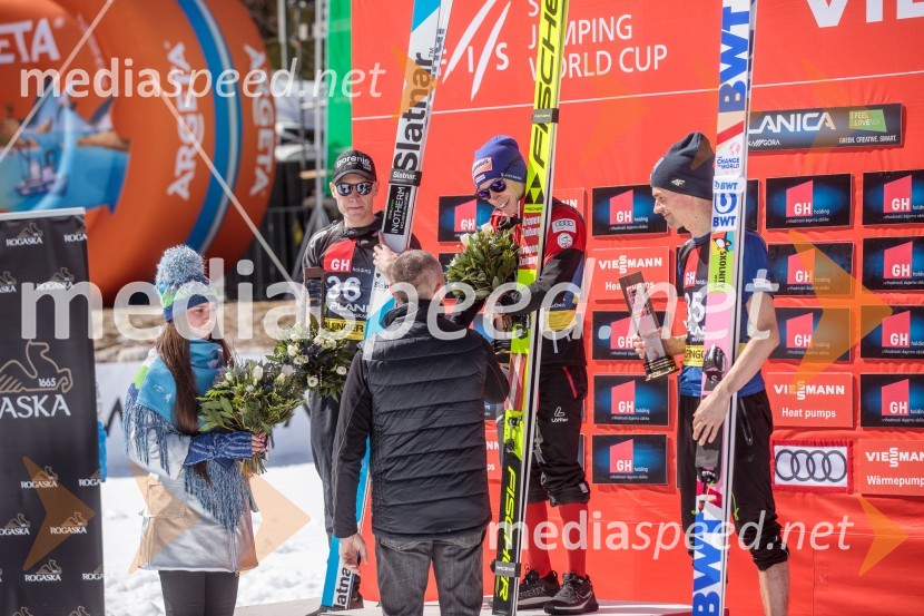  Anže Lanišek, smučarski skakalec;  Stefan Kraft, smučarski skakalec (Avstrija);  Piotr Żyła, smučarski skakalec (Poljska)Planica 2023, sobota
