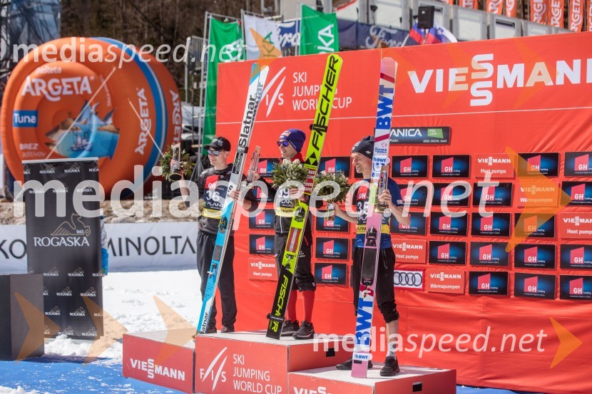  Anže Lanišek, smučarski skakalec;  Stefan Kraft, smučarski skakalec (Avstrija);  Piotr Żyła, smučarski skakalec (Poljska)Planica 2023, sobota