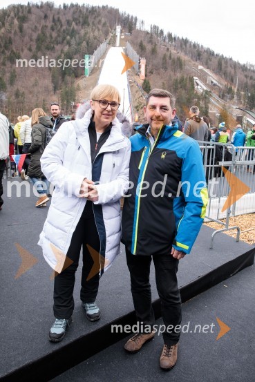 dr. Nataša Pirc Musar, predsednica Republike Slovenije; dr. Aleš Musar, lastnik Ruske dačePlanica 2023, sobota