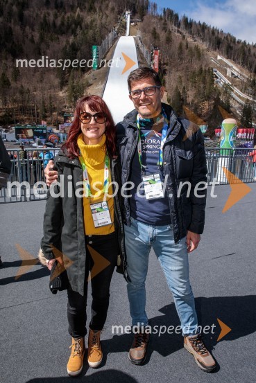  Urša Manček Rakovec, marketing, RTV Slovenija;  Matjaž Rakovec, župan Mestne občine KranjPlanica 2023, sobota