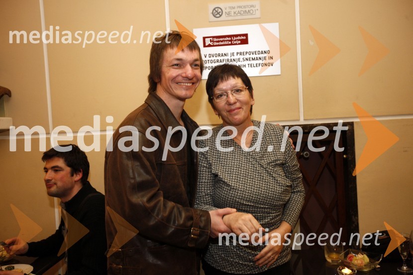 David Čeh, igralec SLG Celje z mamoTriko, premiera burke