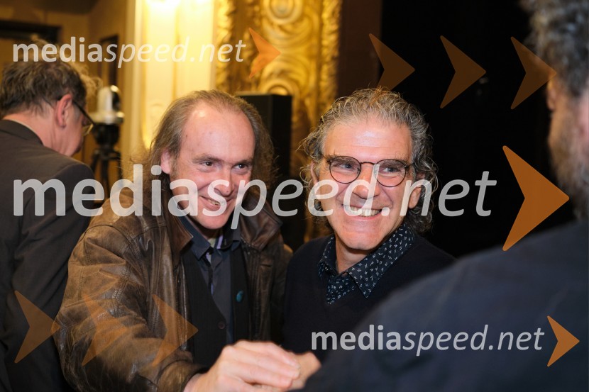   Andraž Polič, pesnik;  Aljoša Kosor, skupina Bossa de novoBossa de Novo na odru ljubljanske Drame