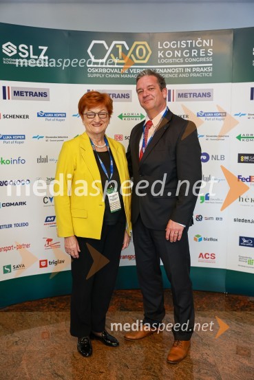 prof. dr.  Danica  Purg,  direktorica IEDC Poslovna šola Bled;  Igor  Žula, predsednik Slovenskega logističnega združenja 10. mednarodni Logistični kongres