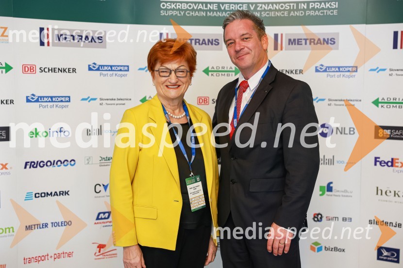 prof. dr.  Danica  Purg,  direktorica IEDC Poslovna šola Bled;  Igor  Žula, predsednik Slovenskega logističnega združenja 10. mednarodni Logistični kongres