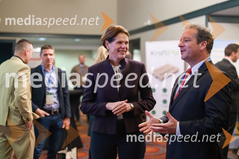 mag. Alenka Bratušek, Ministrica za infrastrukturo;  Igor  Žula, predsednik Slovenskega logističnega združenja 10. mednarodni Logistični kongres