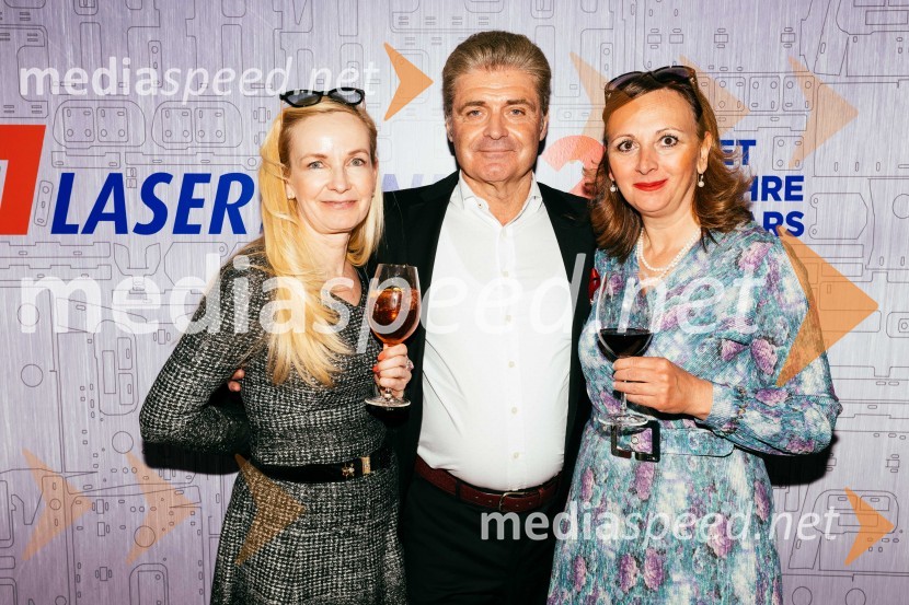  ... ;  Drago Jernej, direktor Lasertehnik Maribor;  Biljana  Brodnjak, direktorica TEAM 2001 d.o.oLASERTEHNIK, 22. obletnica in otvoritev novih poslovno - proizvodnih prostorov