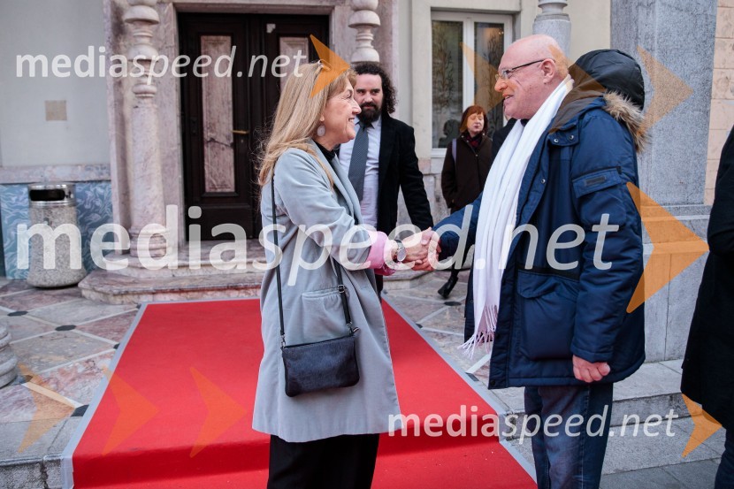  Barbara Hieng Samobor, direktorica in umetniška vodja MGL;  Nace Junkar, operni pevec53. Teden slovenske drame, sklepna slovesnost s podelitvijo nagrad