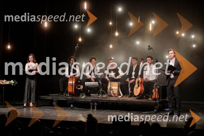  Tina Resman, igralka;  Gal Golob, kontrabas, glasbena zasedba Gugutke;  Nejc Poljanec, harmonika, glasbena zasedba Gugutke;  Luka Poljanec, glasbenik;  Tomaž Zevnik, klarinet, glasbena zasedba Gugutke;  Benjamin Barbarič, kitara, vioilina; glasbena zasedba Gugutke;  Blaž Setnikar, igralec53. Teden slovenske drame, sklepna slovesnost s podelitvijo nagrad