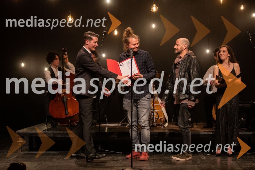  Janez Černe, podžupan Mestne občine Kranj;  Žiga  Divjak, režiser;  Iztok Drabik Jug, igralec;  Tina Resman, igralka53. Teden slovenske drame, sklepna slovesnost s podelitvijo nagrad