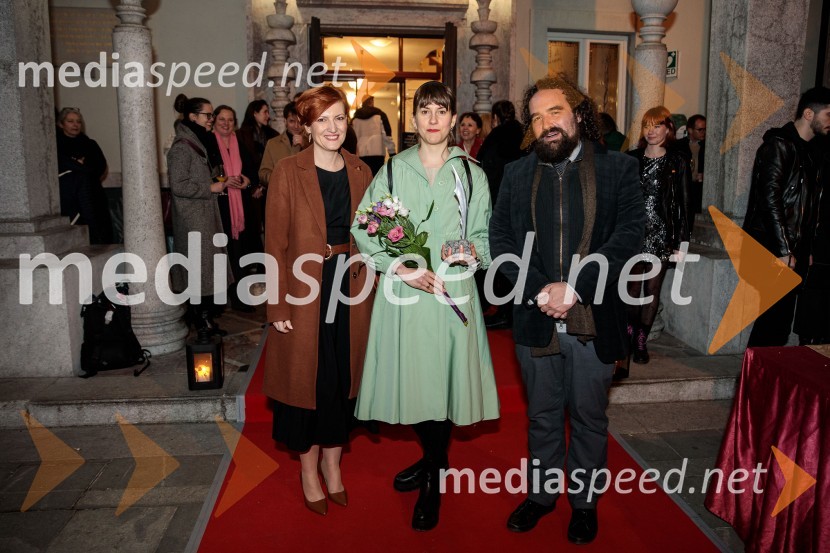 dr. Asta Vrečko, ministrica za kulturo;  Anja Novak Anjuta, igralka;   Jure Novak, režiser, direktor, Prešernovo gledališče Kranj53. Teden slovenske drame, sklepna slovesnost s podelitvijo nagrad