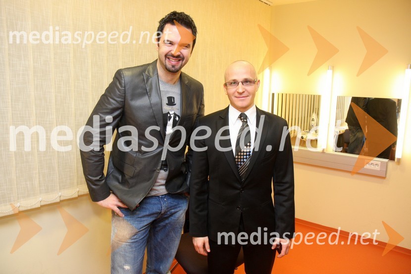 Petar Grašo, hrvaški pevec in Gregor Jeza, predsednik uprave Hit Šentilj d.d.Petar Grašo v Mondu