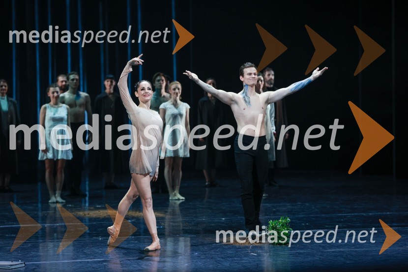  Ana Klašnja, balerina;  Filip Jurič, baletni plesalecLjubezen, premiera baleta v SNG Opera in balet Ljubljana